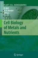 Cell Biology of Metals and Nutrients edito da Springer Berlin Heidelberg