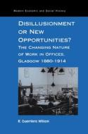 Disillusionment or New Opportunities? di R. Guerriero Wilson edito da Taylor & Francis Ltd