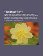 1929 In Sports: Challenge 1929 di Books Llc edito da Books LLC, Wiki Series