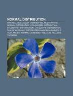 Normal Distribution: Maxwell-boltzmann D di Source Wikipedia edito da Books LLC, Wiki Series