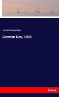 German Day, 1892 di Oswald Seidensticker edito da hansebooks