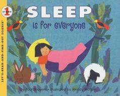 Sleep Is for Everyone di Paul Showers edito da Perfection Learning