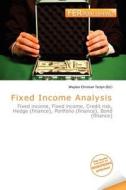 Fixed Income Analysis edito da Fer Publishing