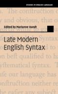 Late Modern English Syntax edito da Cambridge University Press