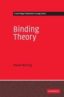 Binding Theory di Daniel Büring edito da Cambridge University Press