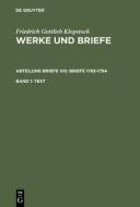 Text di Friedrich Gottlieb Klopstock edito da De Gruyter