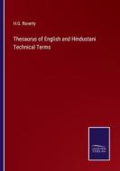 Thesaurus of English and Hindustani Technical Terms di H. G. Raverty edito da Salzwasser-Verlag