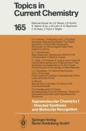 Supramolecular Chemistry I - Directed Synthesis and Molecular Recognition edito da Springer Berlin Heidelberg