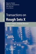 Transactions on Rough Sets X edito da Springer Berlin Heidelberg