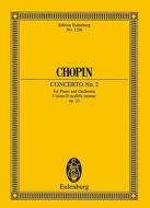 Piano Concerto No 2 F Minor Op 21 di FR D RIC CHOPIN edito da Schott & Co