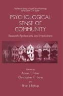 Psychological Sense of Community di Jennifer L. Hillman edito da Springer US