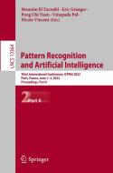 Pattern Recognition and Artificial Intelligence edito da Springer International Publishing