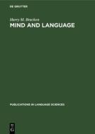 Mind and language di Harry M. Bracken edito da De Gruyter
