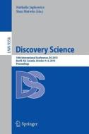 Discovery Science edito da Springer-Verlag GmbH