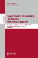 Requirements Engineering: Foundation for Software Quality edito da Springer International Publishing