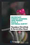 Protestant Foreign Missions: Their Present State. a Universal Survey di Theodor Christlieb edito da LIGHTNING SOURCE INC