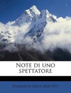 Note Di Uno Spettatore di Domenico Oliva edito da Nabu Press