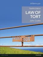 Law of Tort di John Cooke edito da Pearson Education Limited