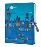 Harry Potter: Hogwarts Castle At Night Lock And Key Diary di Insight Editions edito da Insight Editions