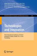 Technologies and Innovation edito da Springer International Publishing