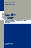Learning Theory di J. Shawe-Taylor edito da Springer Berlin Heidelberg