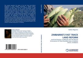 ZIMBABWE'S FAST TRACK LAND REFORM di Easther Chigumira edito da LAP Lambert Acad. Publ.