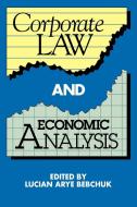Corporate Law and Economic Analysis edito da Cambridge University Press