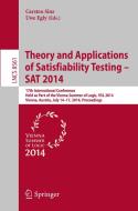 Theory and Applications of Satisfiability Testing - SAT 2014 edito da Springer International Publishing