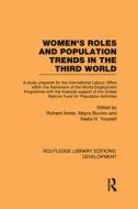 Womens' Roles And Population Trends In The Third World edito da Taylor & Francis Ltd