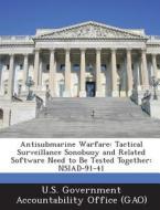Antisubmarine Warfare edito da Bibliogov