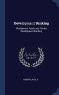 Development Banking: The Issue Of Public di PAUL E ROBERTS edito da Lightning Source Uk Ltd