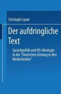 Der aufdringliche Text edito da Deutscher Universitätsverlag