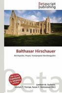 Balthasar Hirschauer edito da Betascript Publishing