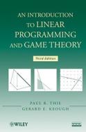Linear Programming and Game Theory 3e di Thie, Keough edito da John Wiley & Sons