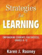 Strategies for Learning di Karen J. Rooney edito da Corwin