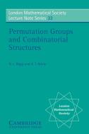 Permutation Groups and Combinatorial Structures di Norman L. Biggs, A. T. White, N. L. Biggs edito da Cambridge University Press