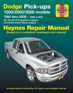 Dodge Pick-Ups 1500, 2500 & 3500 Models, 1994 Thru 2008 Haynes Repair Manual: 2wd & 4WD - V6, V8 and V10 Gasoline Engine di Editors Of Haynes Manuals edito da HAYNES PUBN