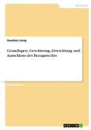 Grundlagen, Gewährung, Abwicklung und Ausschluss des Bezugsrechts di Haozhan Jiang edito da GRIN Verlag
