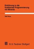 Einführung in die funktionale Programmierung mit Miranda di Ralf Thomas Walter Hinze edito da Vieweg+Teubner Verlag