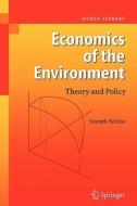 Economics of the Environment di Horst Siebert edito da Springer Berlin Heidelberg