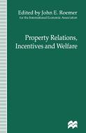 Property Relations, Incentives and Welfare edito da Palgrave Macmillan