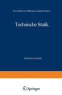 Technische Statik di Wilhelm Schlink edito da Springer Berlin Heidelberg