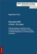 Exportgeschäfte in Nicht - EU Länder di Katja Ruben edito da Tectum Verlag