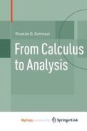 From Calculus To Analysis di Schinazi Rinaldo B. Schinazi edito da Springer Nature B.V.