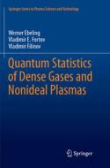 Quantum Statistics of Dense Gases and Nonideal Plasmas di Werner Ebeling, Vladimir Filinov, Vladimir E. Fortov edito da Springer International Publishing