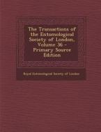 The Transactions of the Entomological Society of London, Volume 36 edito da Nabu Press