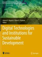 Digital Technologies and Institutions for Sustainable Development edito da Springer International Publishing