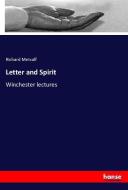 Letter and Spirit di Richard Metcalf edito da hansebooks