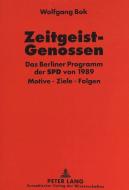 Zeitgeist-Genossen di Wolfgang Bok edito da Lang, Peter GmbH