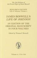James Boswell's Life of Johnson, Volume 3: An Edition of the Original Manuscript in Four Volumes: 1776-1780 di James Boswell edito da YALE UNIV PR